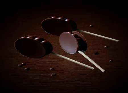 Sucette au chocolat à croquer