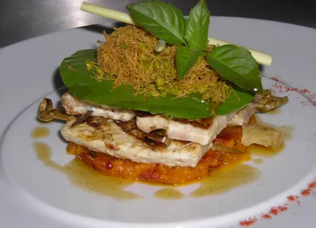 Sucette d'espadon, pate kadaifs