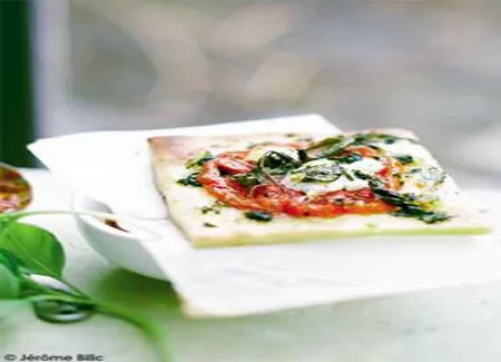 Tarte aux tomates confites