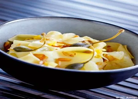 Tagliatelles au citron et aux câpres
