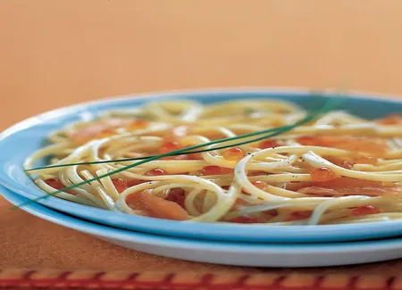 Tagliatelles au raifort et aux deux saumons