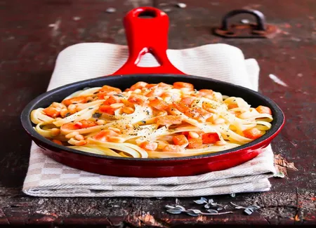 Tagliatelles au saumon fumé