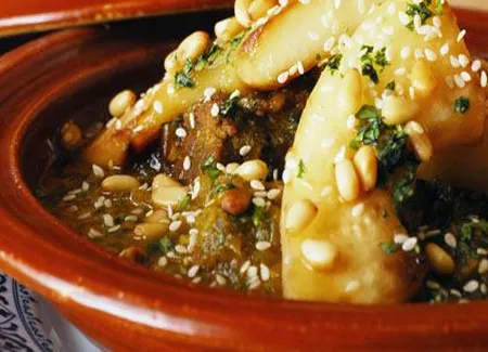 Tajine d'agneau aux raisins et au miel
