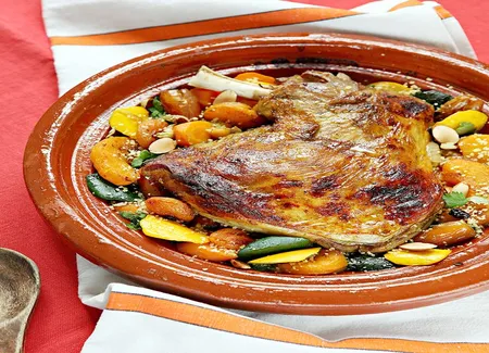 Tajine d'agneau de lait et courge butternut d'hélène darroze