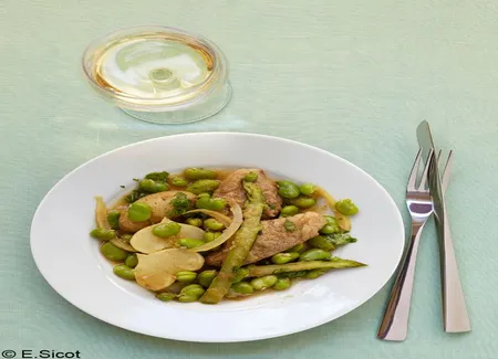 Tajine de veau aux fèves