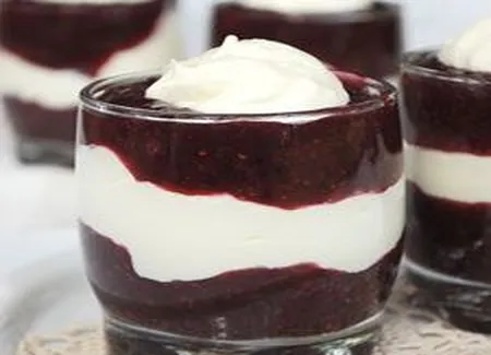 Tapioca aux framboises, mascarpone à la vanille