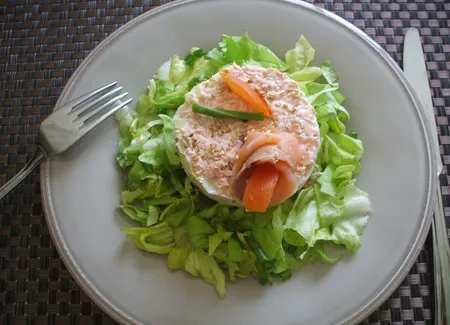 Tartare aux deux saumons et poireaux