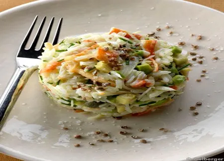 Tartare d'avocat et crabe