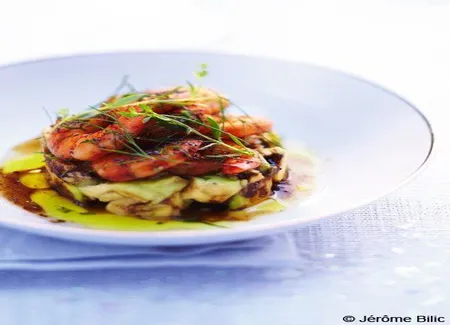 Tartare d'avocats aux crevettes