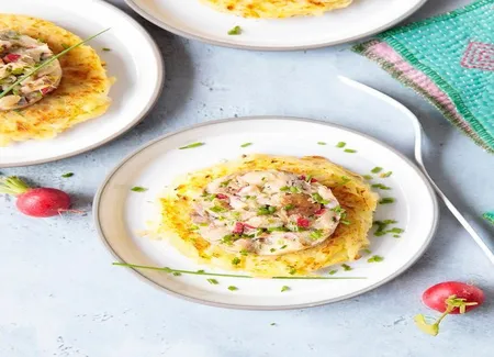 Tartare de hareng fumé et rösti