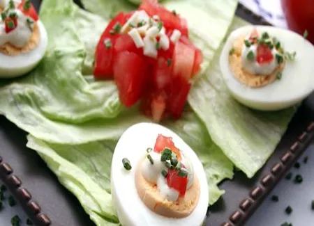 Tartare de tomates à l'huile d'olive