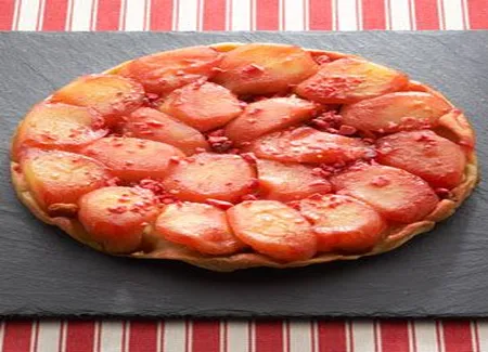 Tarte tatin rosée