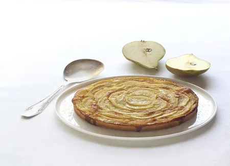 Tarte à la poire façon bourdaloue