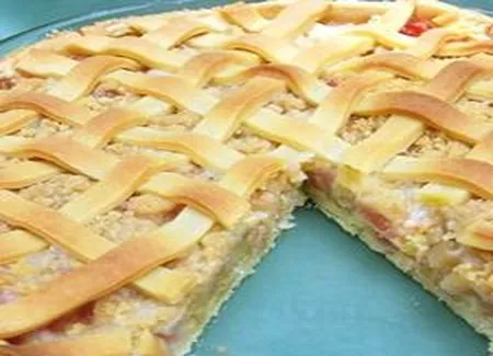 Tarte à la rhubarbe du nouveau-brunswick
