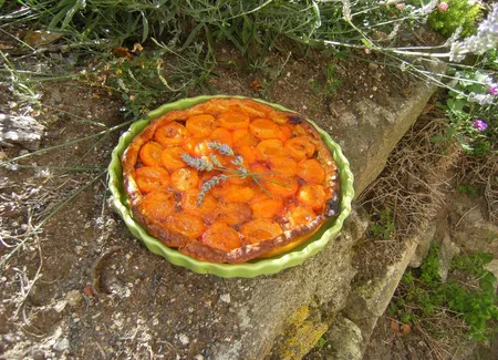 Tarte aux abricots à la lavande