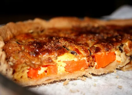 Tarte aux carottes et shiitake
