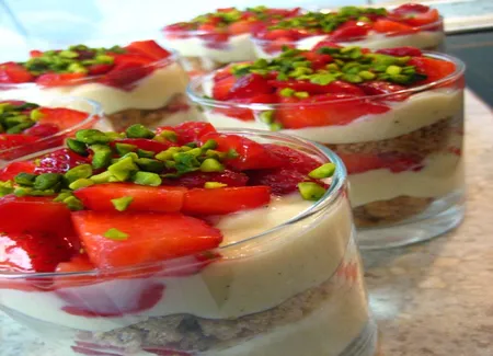 Tarte aux fraises destructurée