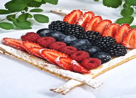 Tarte aux fruits des bois sans gluten de christophe michalak
