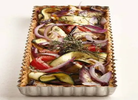 Tarte aux légumes confits