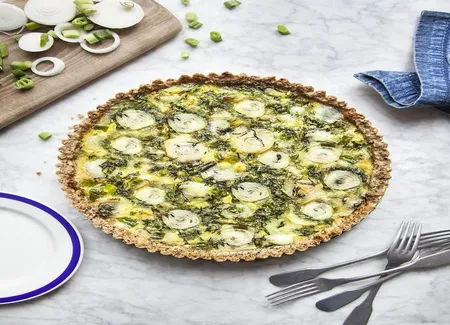 Tarte aux oignons frais