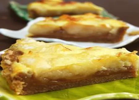 Tarte aux pommes caramélisées citronnées et crème de marrons