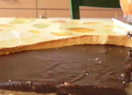Tarte chocolat et à l'orange confite