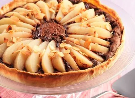 Tarte chocolat poires