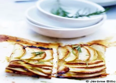 Tarte fine aux pommes vertes
