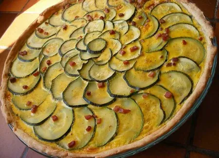 Tarte gourmandede courgettes au curry