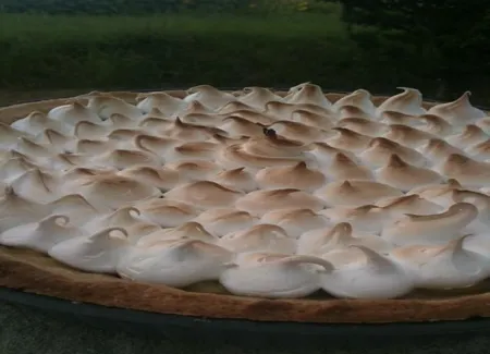 Tarte meringuée aux clémentines