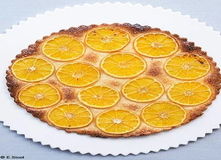 Tarte noisette à la clémentine