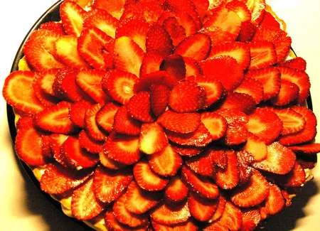 Tarte passionnée aux fraises