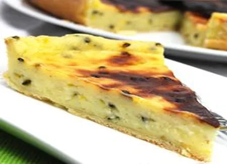 Tarte pâtissière aux fruits de la passion