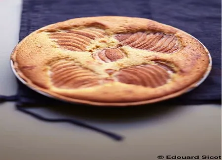 Tarte poires, amande, épices