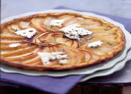 Tarte poires, pommes, avec ou sans roquefort