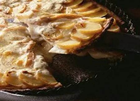 Tarte pommes de terre et chèvre