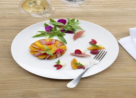Tarte tatin de fruits jaunes