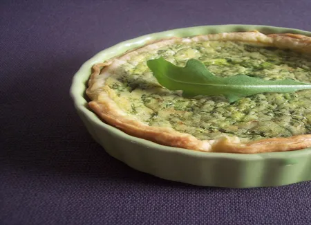 Tartelette à la roquette et au parmesan