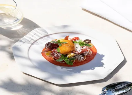 Tartelette de tomates multicolores