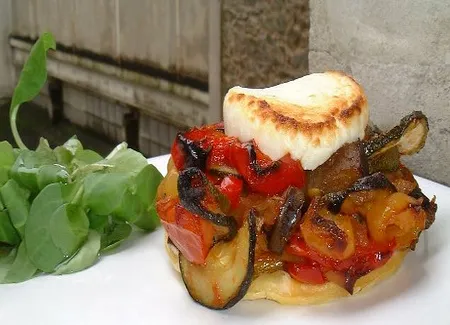 Tartelette ratatouille et chèvre