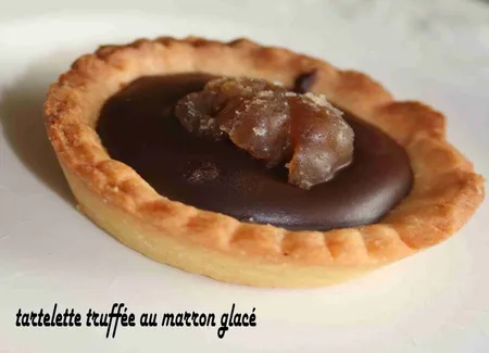 Tartelette truffée au marron glacé