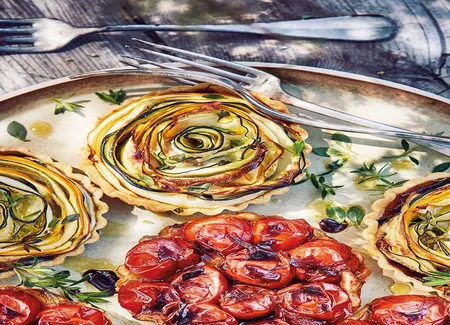 Tartelettes aux trois courgettes