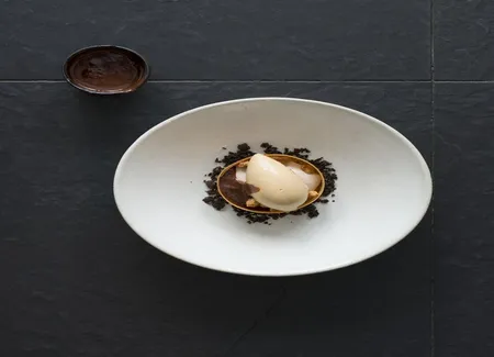 Tartelettes chocolat, praliné et cacahuètes