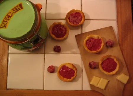 Tartelettes framboises et chocolat blanc