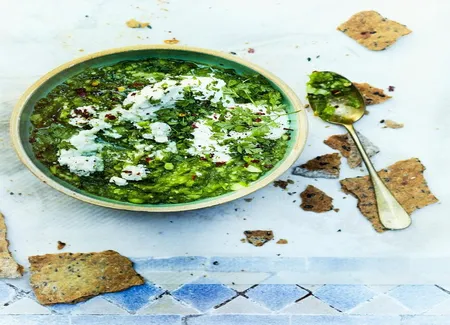 Tartinade fèves et petits pois, crackers au sésame