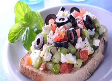 Tartine à la grecque