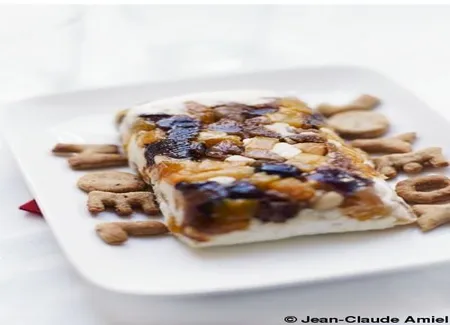 Terrine de fromage de chèvre, mascarpone et fruits séchés