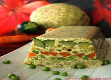 Terrine de légumes au parfum d'oseille