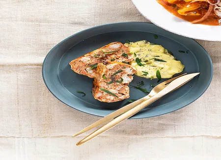 Terrine de lotte, mayonnaise aux herbes