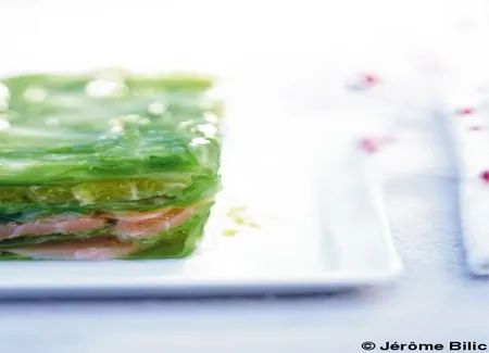 Terrine de saumon en feuilles de chou